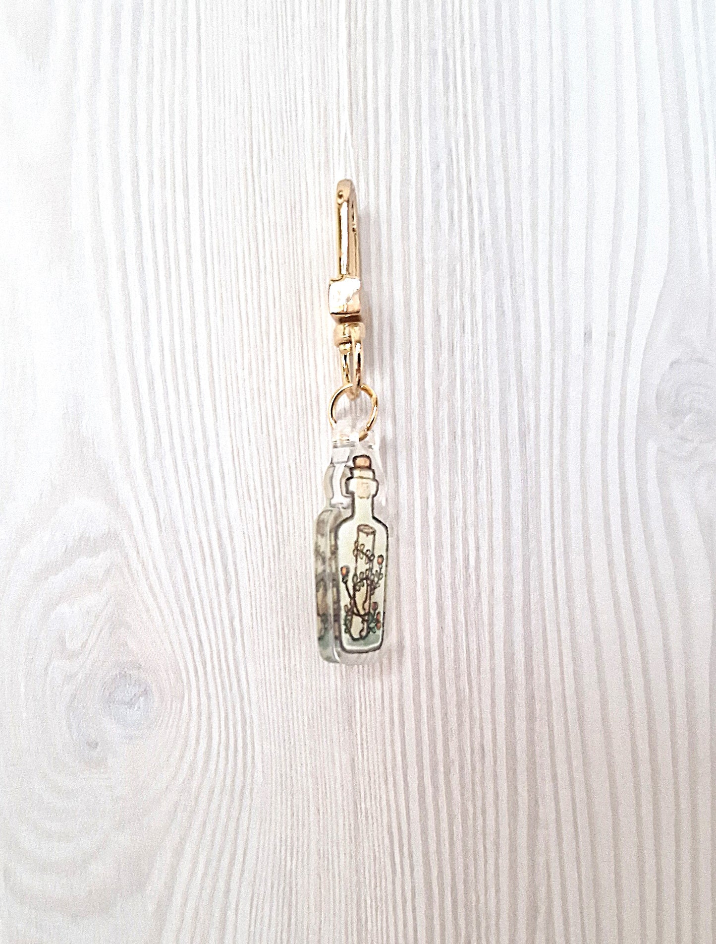 Schlüsselanhänger Flaschenpost Acryl Anhänger Charm
