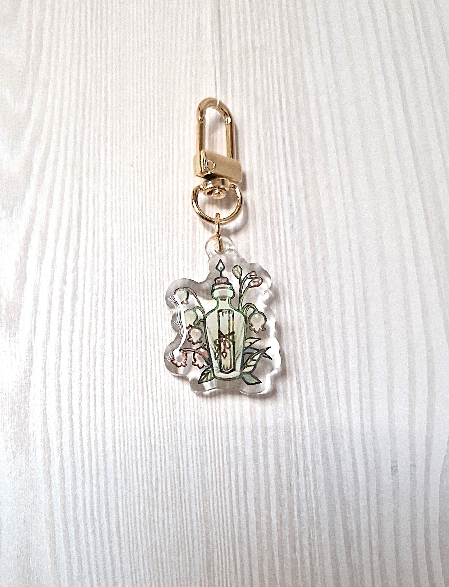 Schlüsselanhänger - Flaschenpost II - Acryl Anhänger Charm