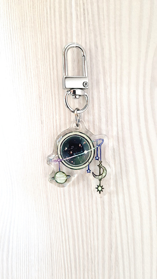 Schlüsselanhänger - Space - Acryl Anhänger Charm