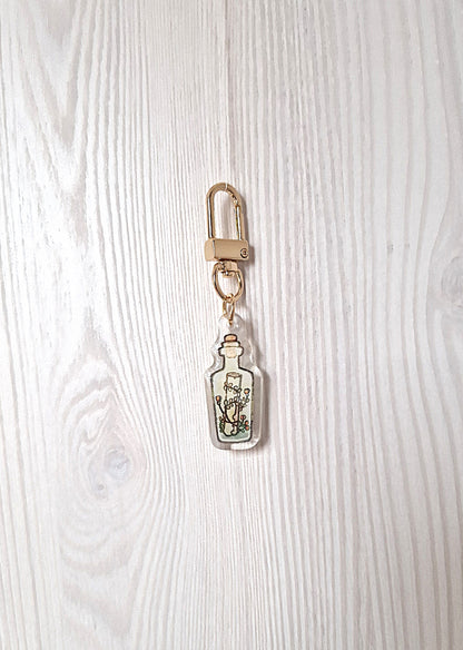 Schlüsselanhänger Flaschenpost Acryl Anhänger Charm