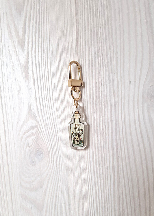 Schlüsselanhänger Flaschenpost Acryl Anhänger Charm
