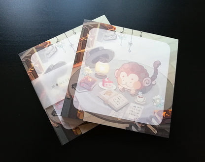Monkee II Notepad 10,5x10,5 cm quadratisch Notizblock