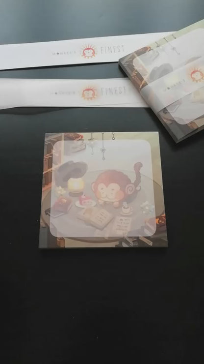 Monkee II Notepad 10,5x10,5 cm quadratisch Notizblock